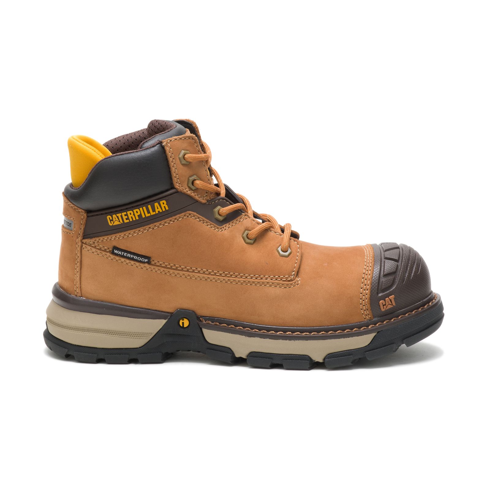 Women's Caterpillar Excavator Superlite Waterproof Nano Toe Csa Work Boots Brown Ireland VTXU73915